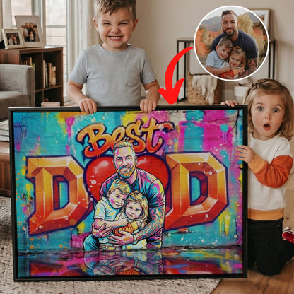 Graffiti Art for Mom and Dad Premium Canvas and Poster