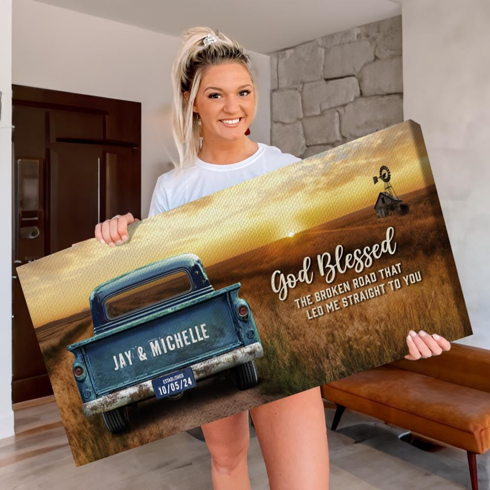 Black Friday Deal: Custom Vintage Truck Canvas