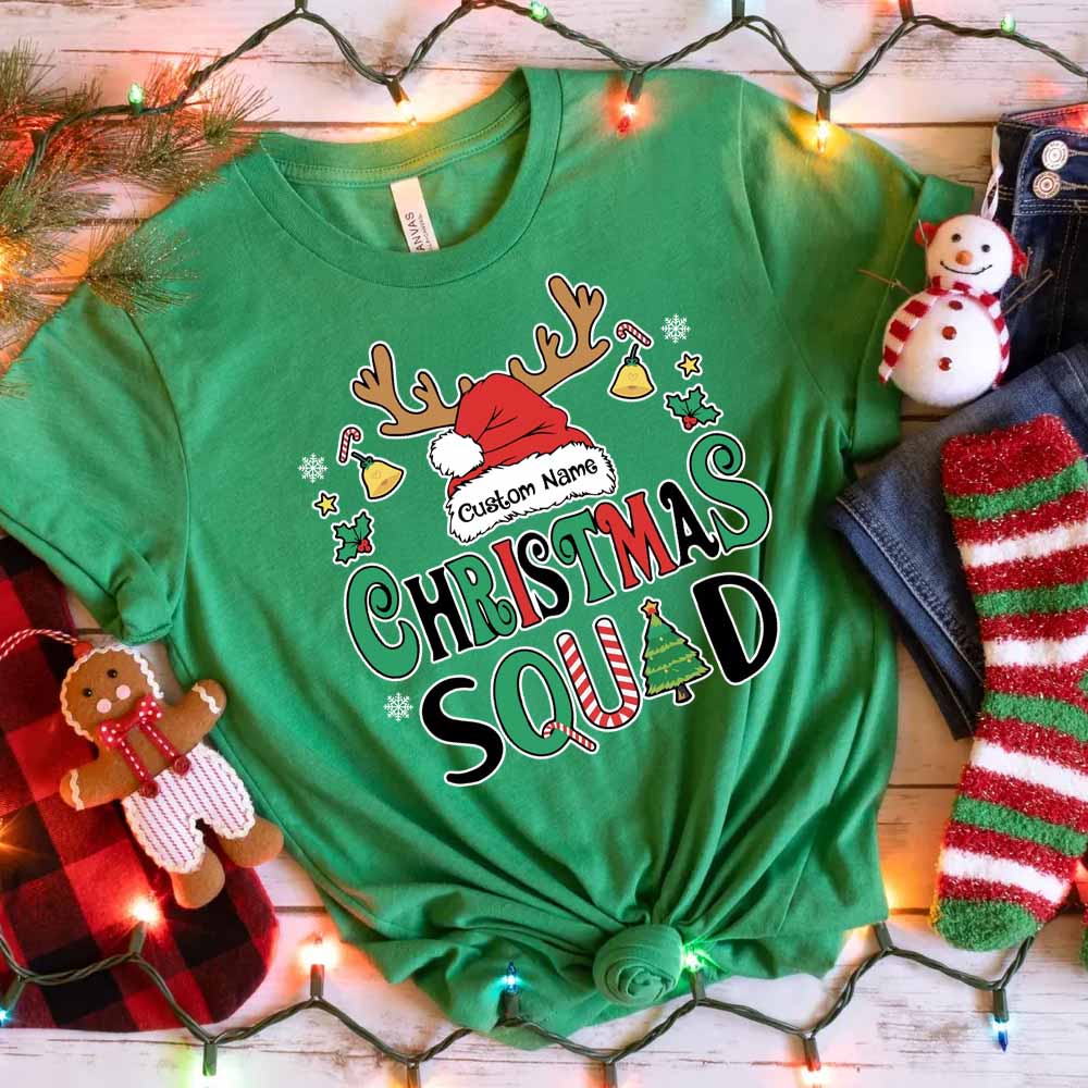 Christmas Squad Custom Christmas Family Matching Shirt