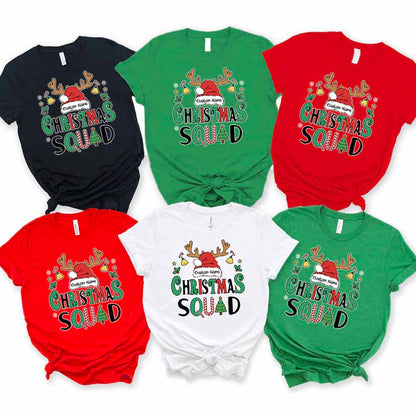 Christmas Squad Custom Christmas Family Matching Shirt