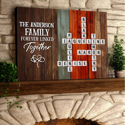 Forever Linked Together Custom Crossword Canvas