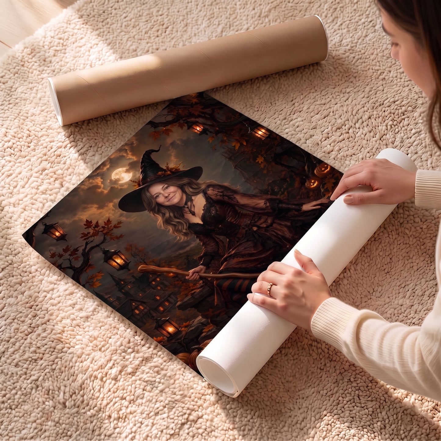 The October Witch Custom Poster and Canvas