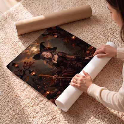 The October Witch Custom Poster and Canvas