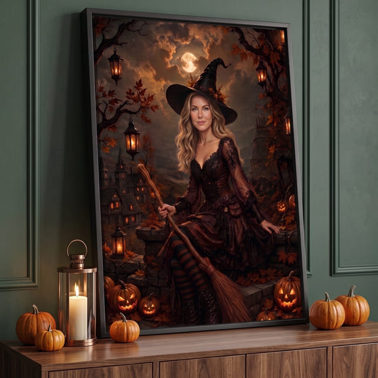 The October Witch Custom Poster and Canvas