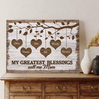 Love Tree Custom Name Canvas