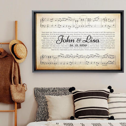 Song Lyrics On Canvas Custom Wall Art