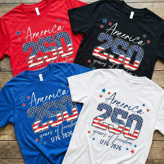USA 250th Anniversary Matching Family Shirt, 4th July Tee