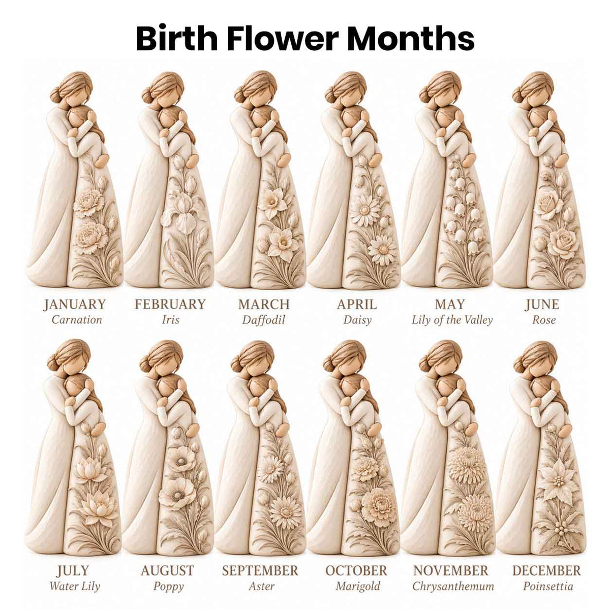 Moment I First Held You Custom Birth Flower To My Daughter Sherpa Blanket