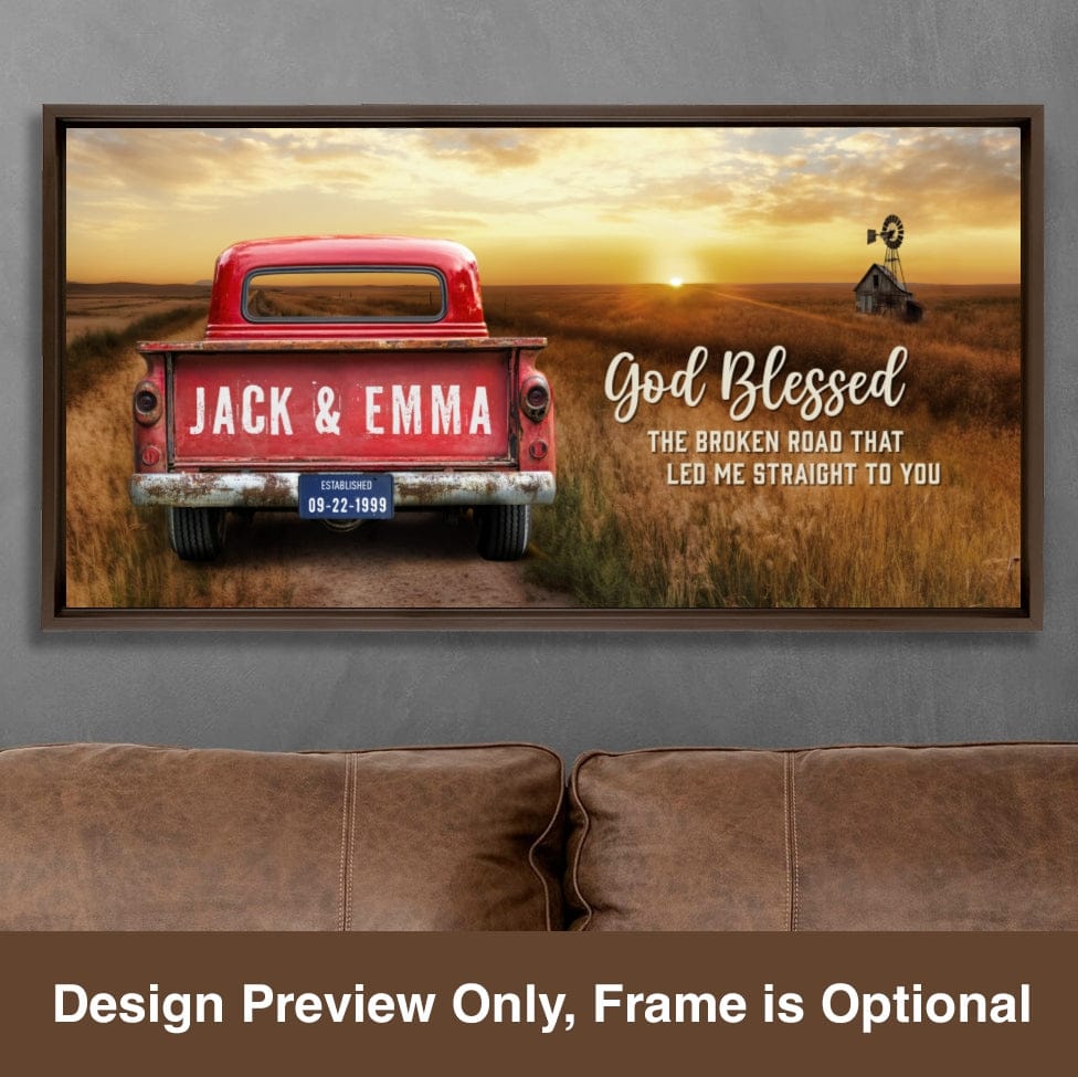 Black Friday Deal: Custom Vintage Truck Canvas