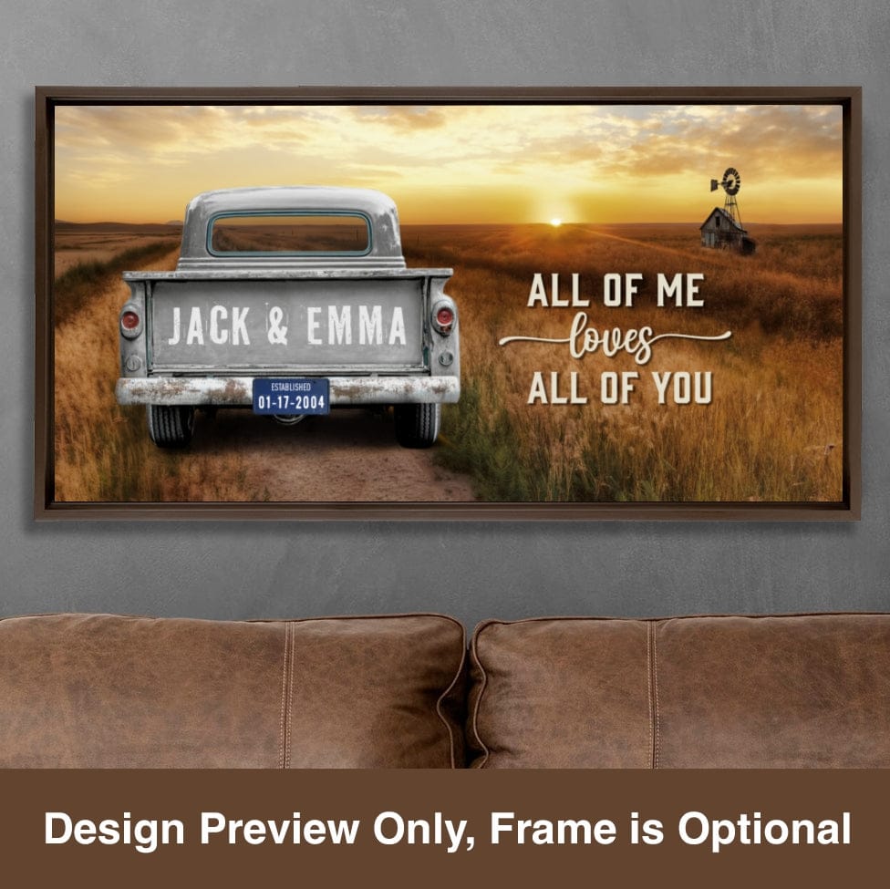 Black Friday Deal: Custom Vintage Truck Canvas