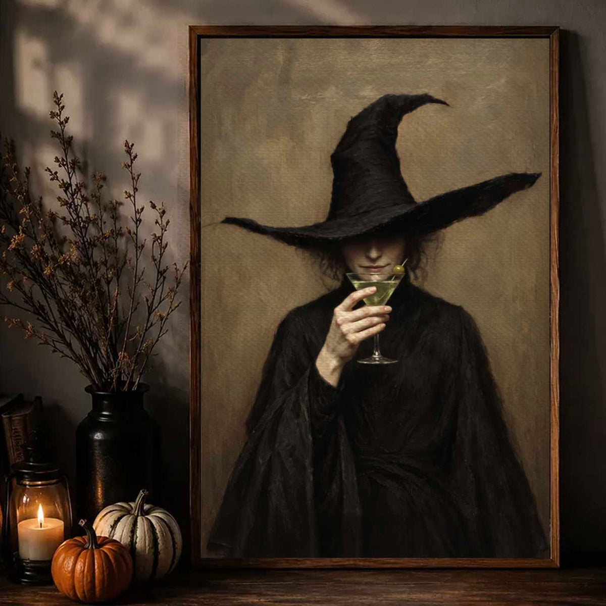 Witch Martini Dark Academia Gothic Wall Art