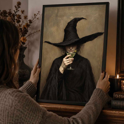 Witch Martini Dark Academia Gothic Wall Art