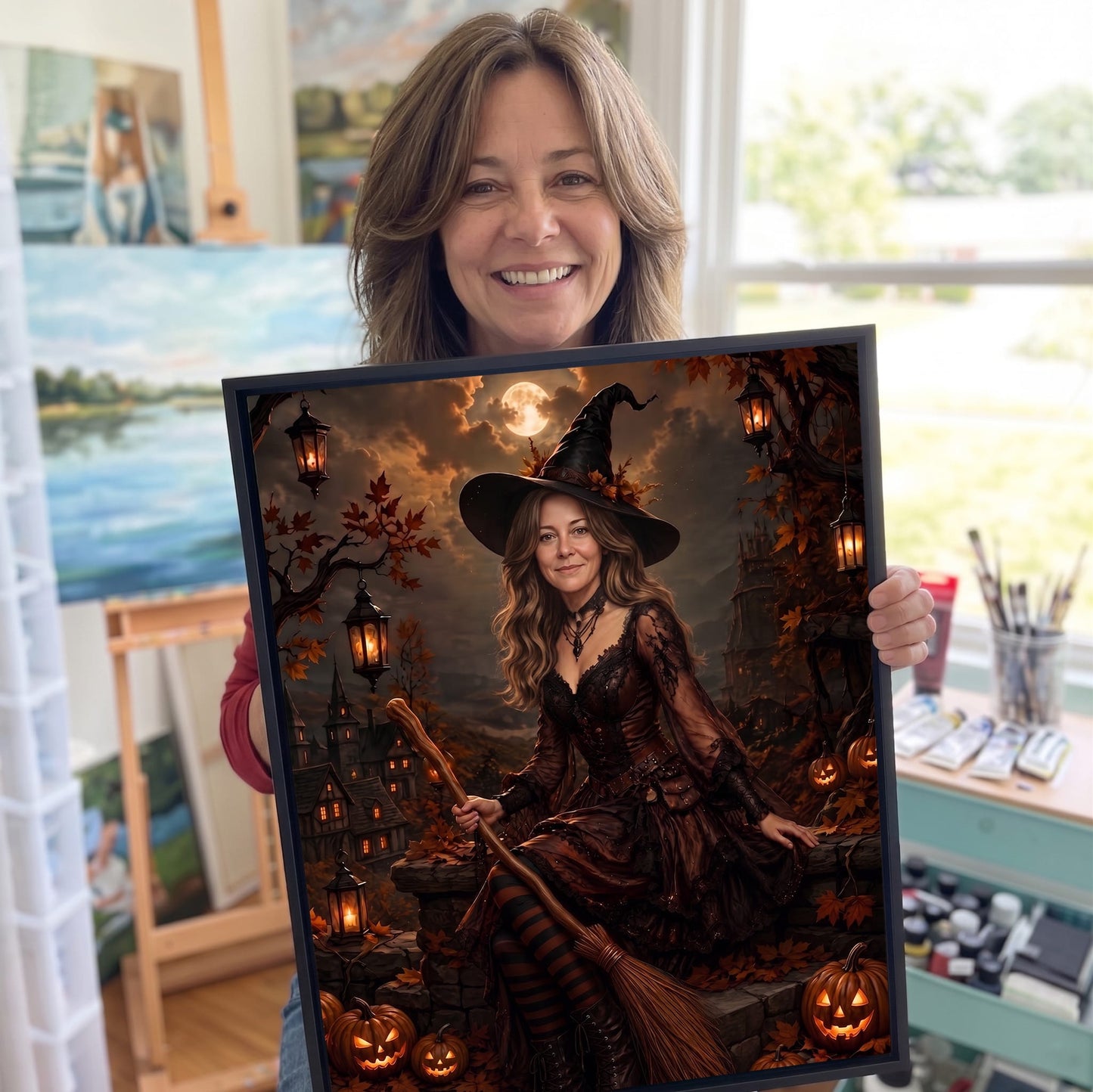 The October Witch Custom Poster and Canvas