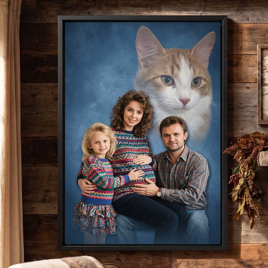 Yesteryear 80s Family Portrait Wall Art