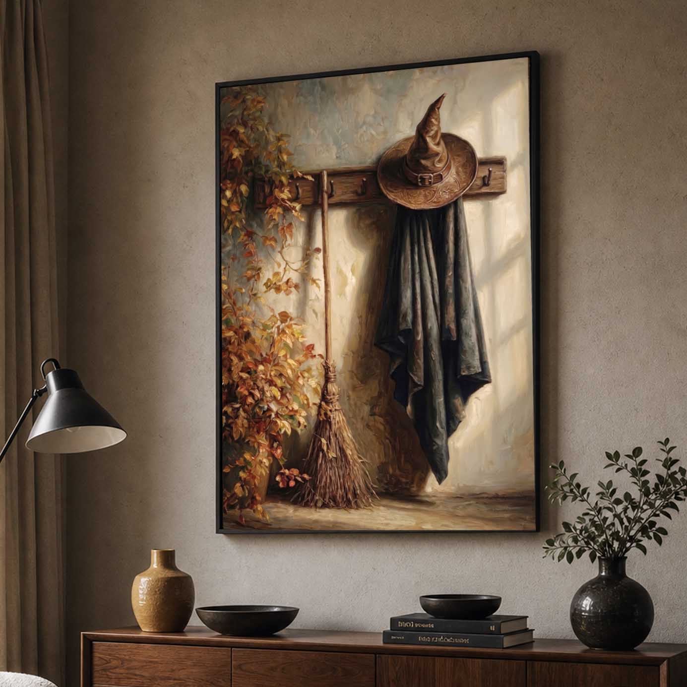 After The Night Ride Farmhouse Halloween Decor Canvas Poster