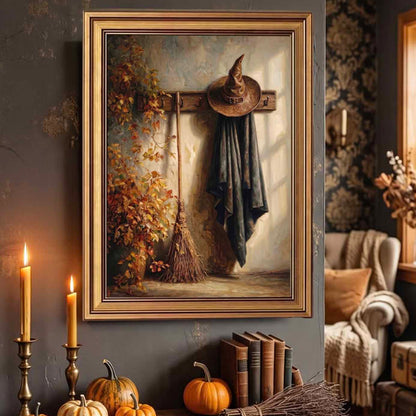 After The Night Ride Farmhouse Halloween Decor Canvas Poster