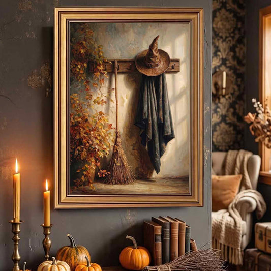 After The Night Ride Farmhouse Halloween Decor Canvas Poster