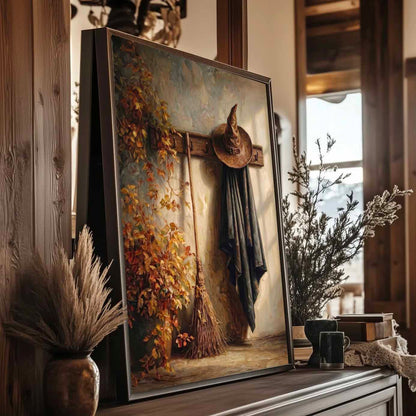 After The Night Ride Farmhouse Halloween Decor Canvas Poster