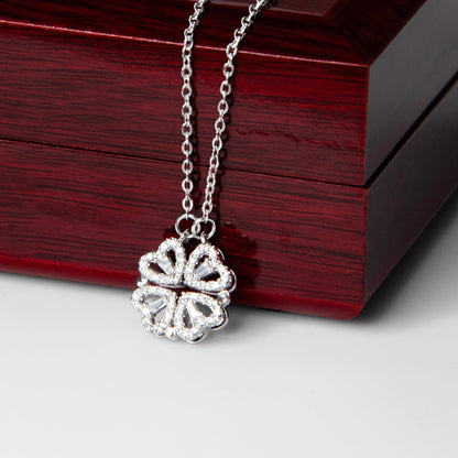 Happy Graduation Lucky Clover Necklace