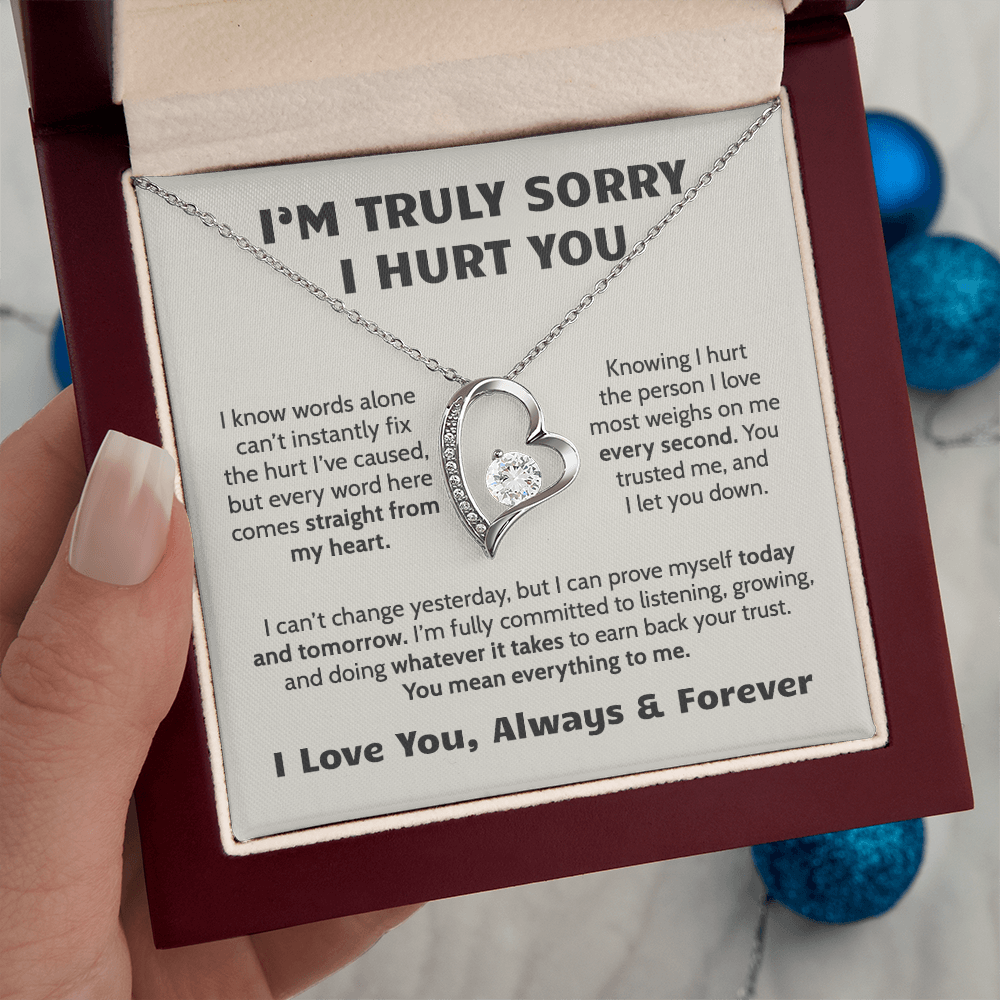 Sorry I Hurt You Apology Necklace for Her