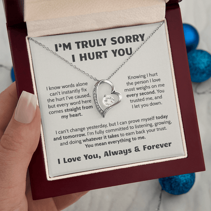 Sorry I Hurt You Apology Necklace for Her