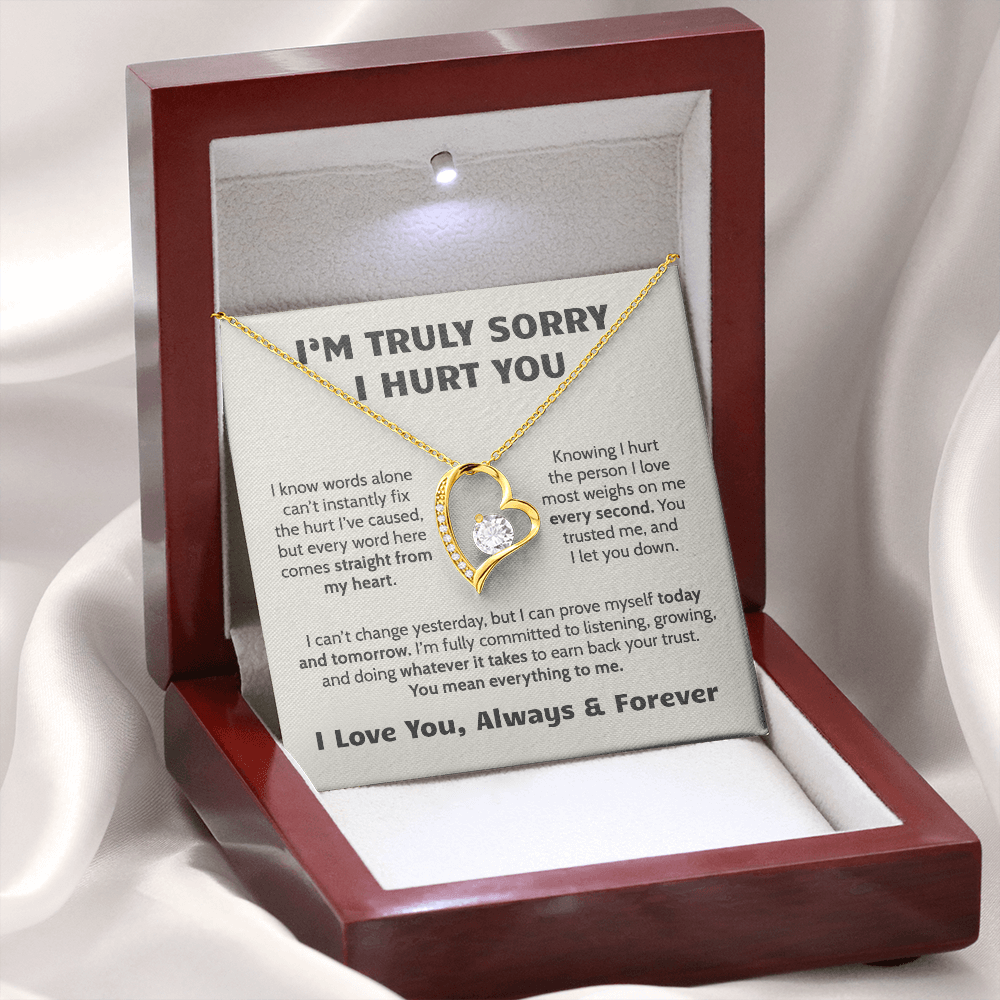 Sorry I Hurt You Apology Necklace for Her