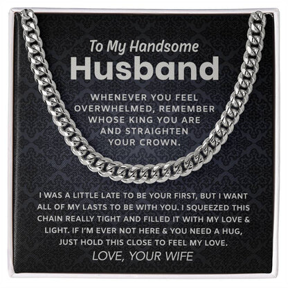 To My Husband Cuban Chain