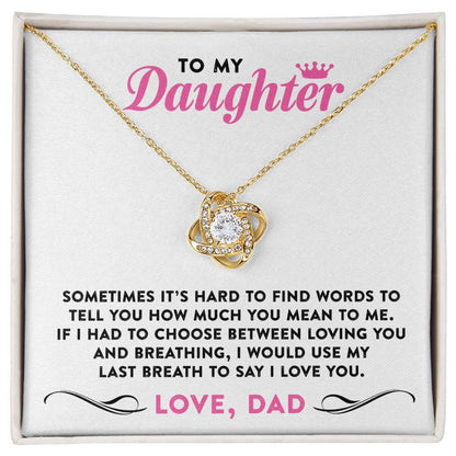 My Last Breath | To My Daughter Necklace