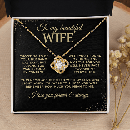 Choosing to be your husband | To My Wife Necklace