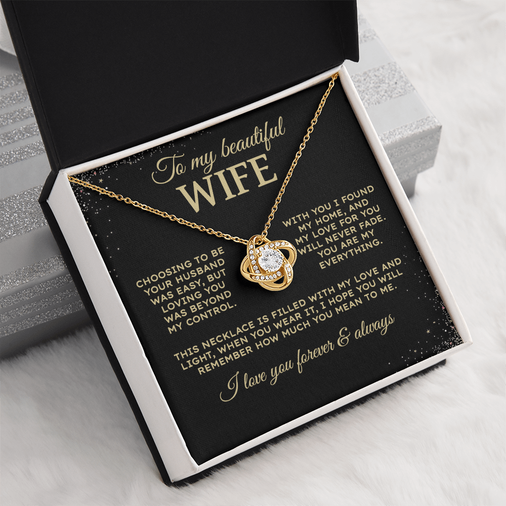 Choosing to be your husband | To My Wife Necklace
