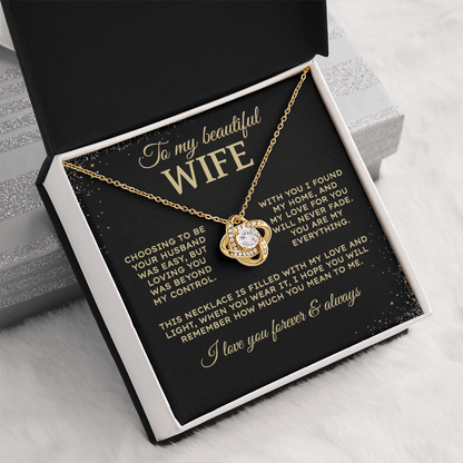 Choosing to be your husband | To My Wife Necklace