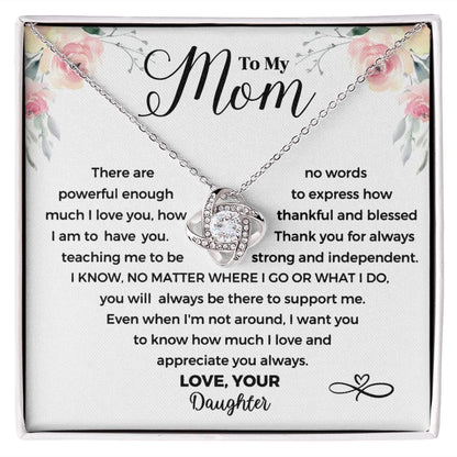 Thankful and Blessed | To My Mom Necklace