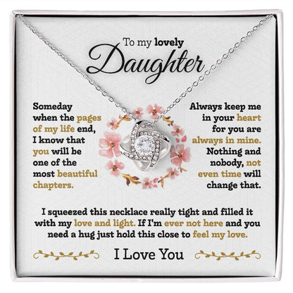 To My Daughter Necklace Gift