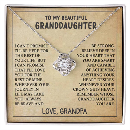 Promise To My Granddaughter Necklace