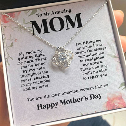 My Rock My Guiding Light My Hero | To My Mom Necklace