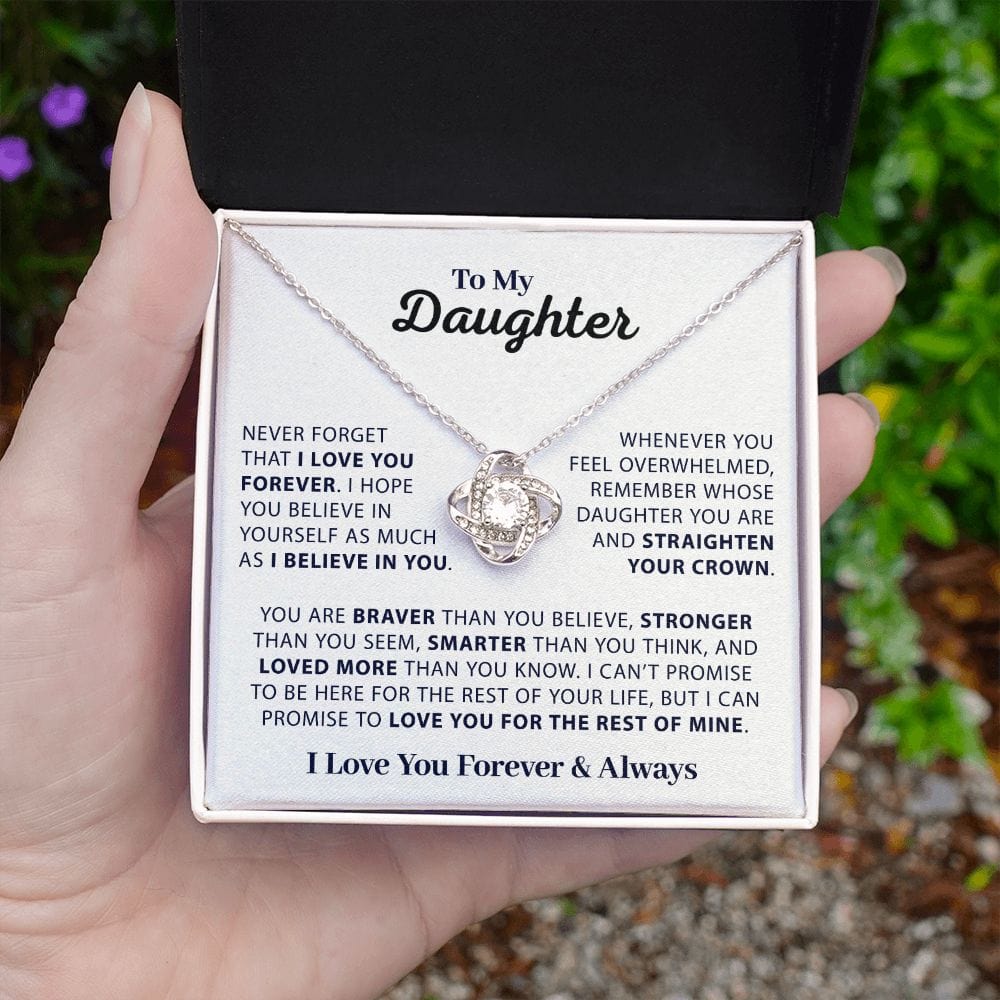 Never Forget That I Love You | Necklace for My Daughter
