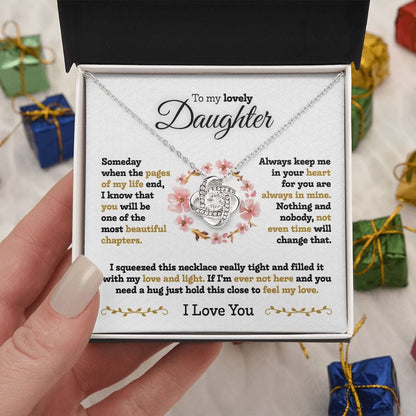 To My Daughter Necklace Gift