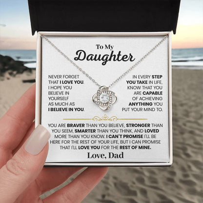 Every Step You Take | To My Daughter Necklace from Dad
