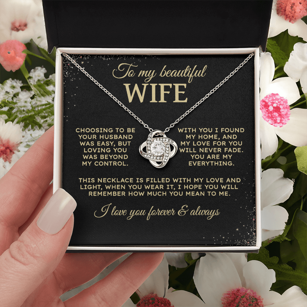 Choosing to be your husband | To My Wife Necklace