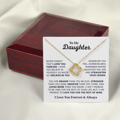 Never Forget That I Love You | Necklace for My Daughter