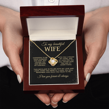 Choosing to be your husband | To My Wife Necklace