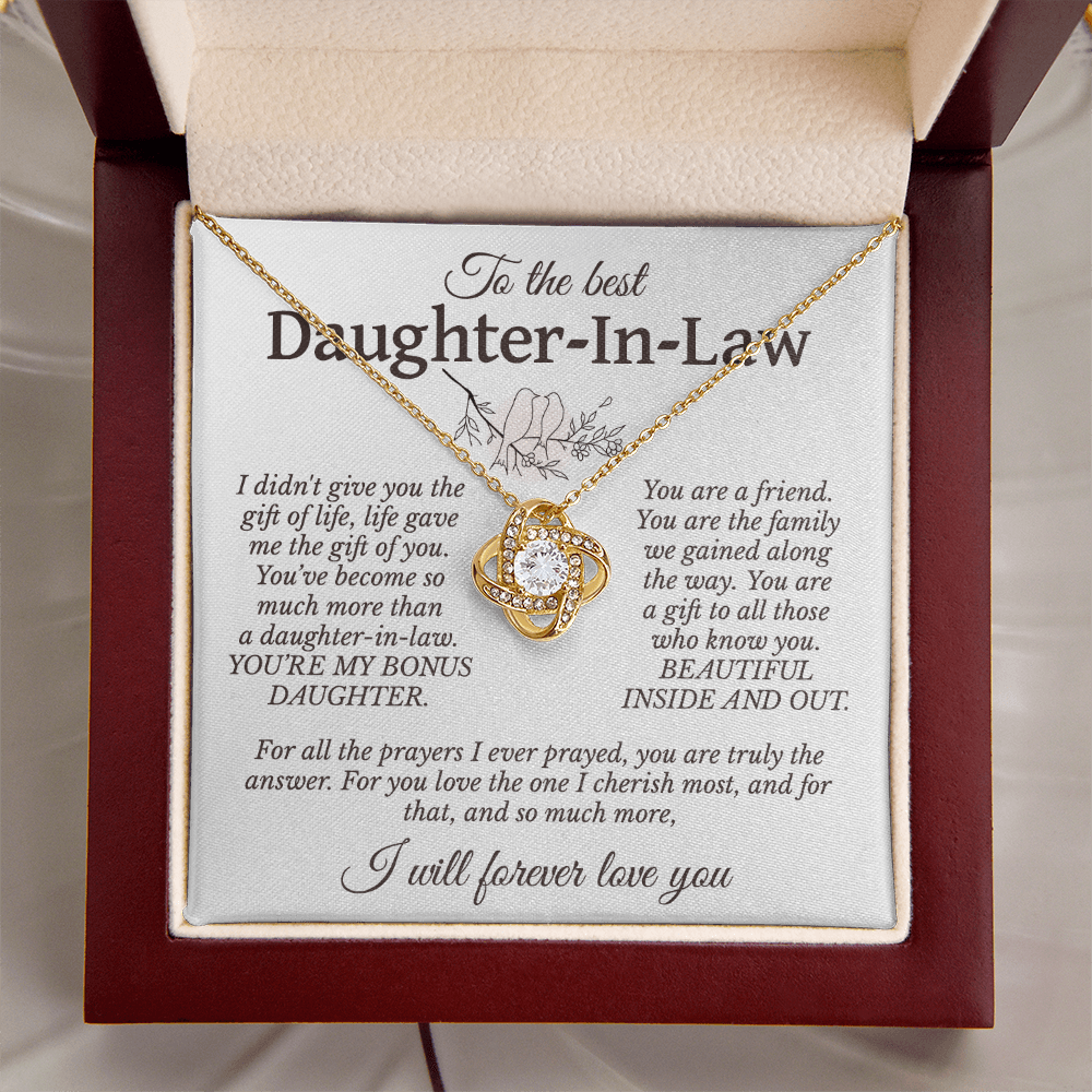 To The Best Daughter In Law Necklace