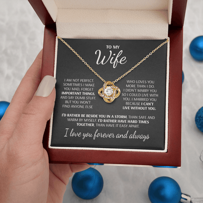 I'd Rather Be To My Wife Necklace