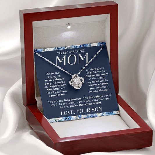 Raising me wasn't always easy | To My Mom Necklace