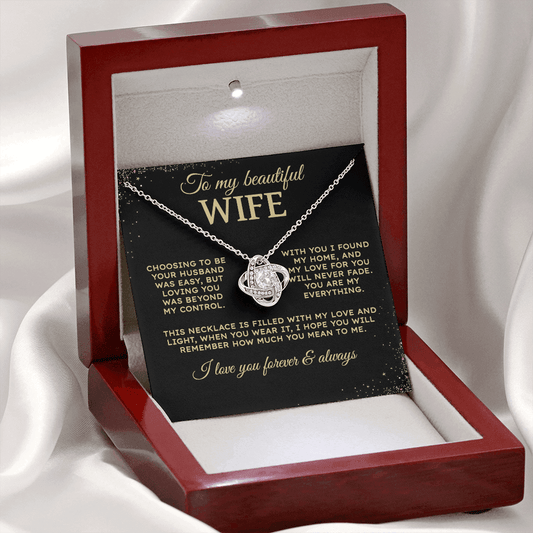 Choosing to be your husband | To My Wife Necklace
