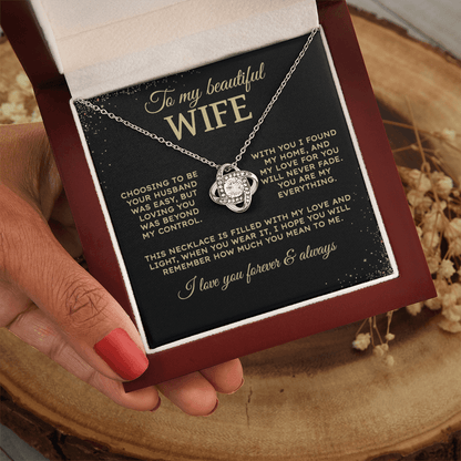 Choosing to be your husband | To My Wife Necklace