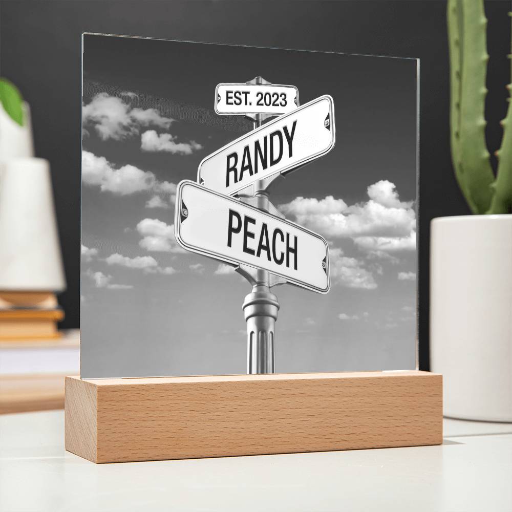 Corner of You and Me - Personalized Anniversary Plaque