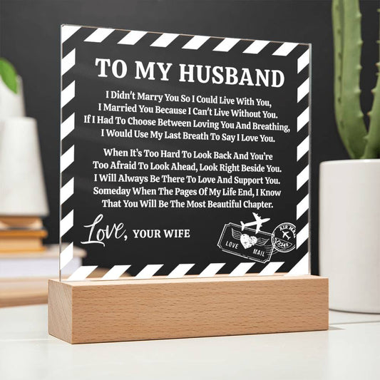 Love Letter Keepsake To My Husband From Wife