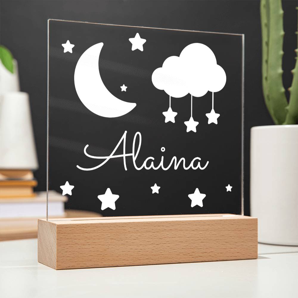 Star Moon Personalized Keepsake Night Light