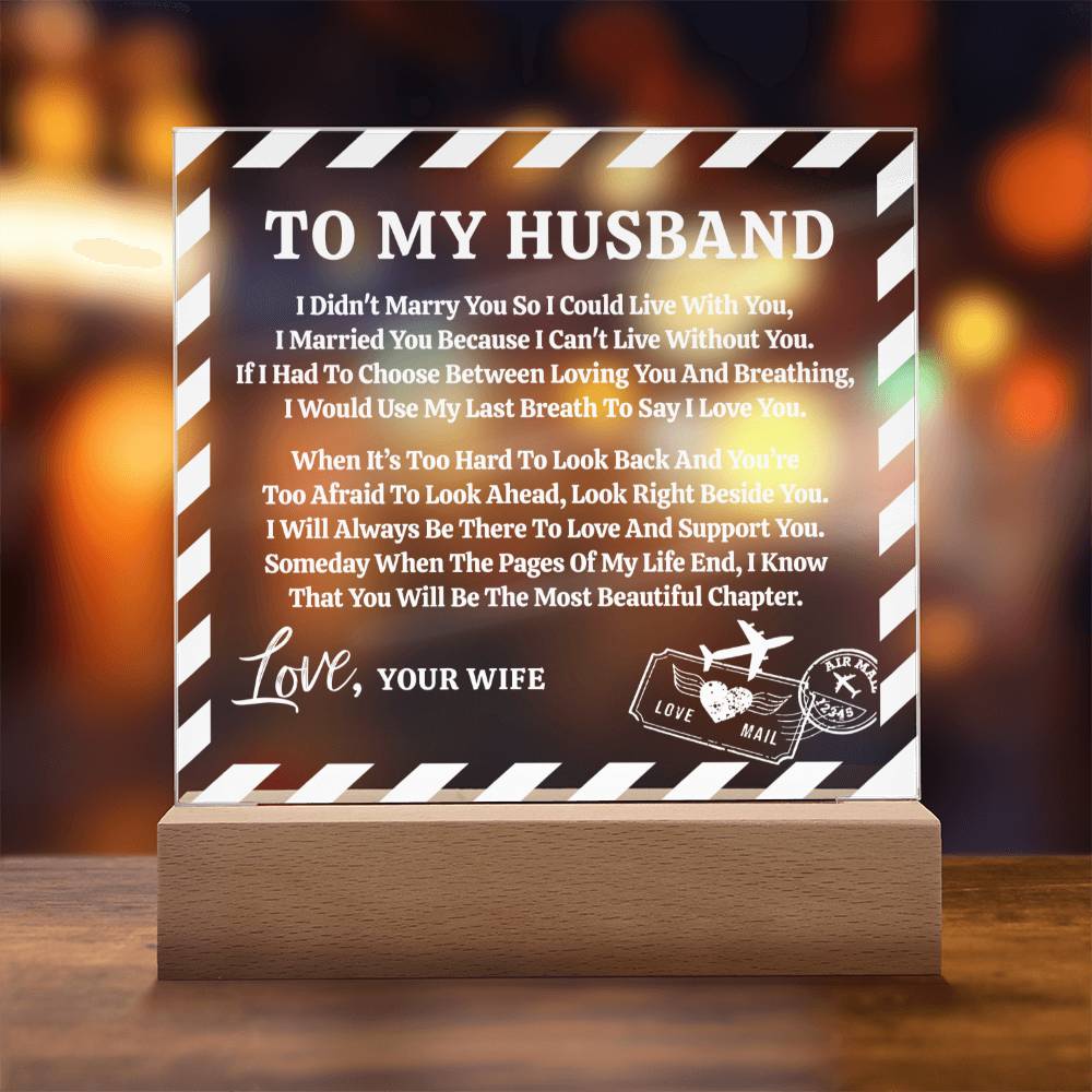 Love Letter Keepsake To My Husband From Wife